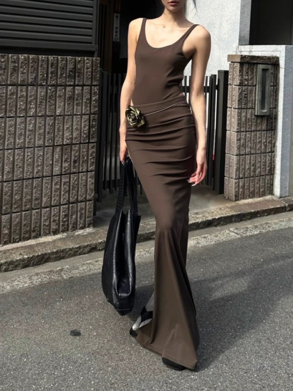 Camisole Vest Waisted Sexy Halter Skirt Set