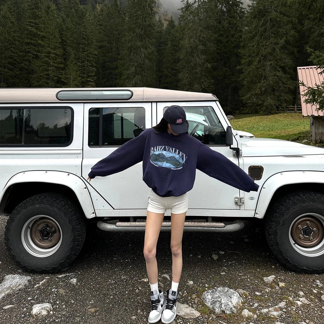 Printed Hooded Pullover Sweatshirt - Image 3