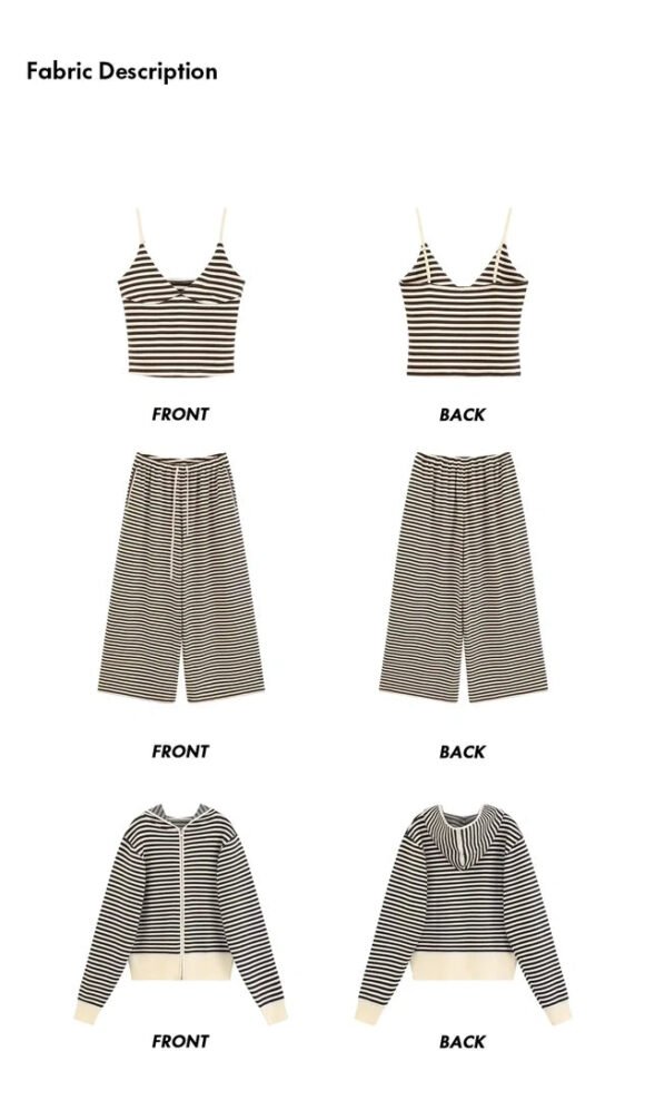 Slouchy Comfort Striped Casual Set - Image 2