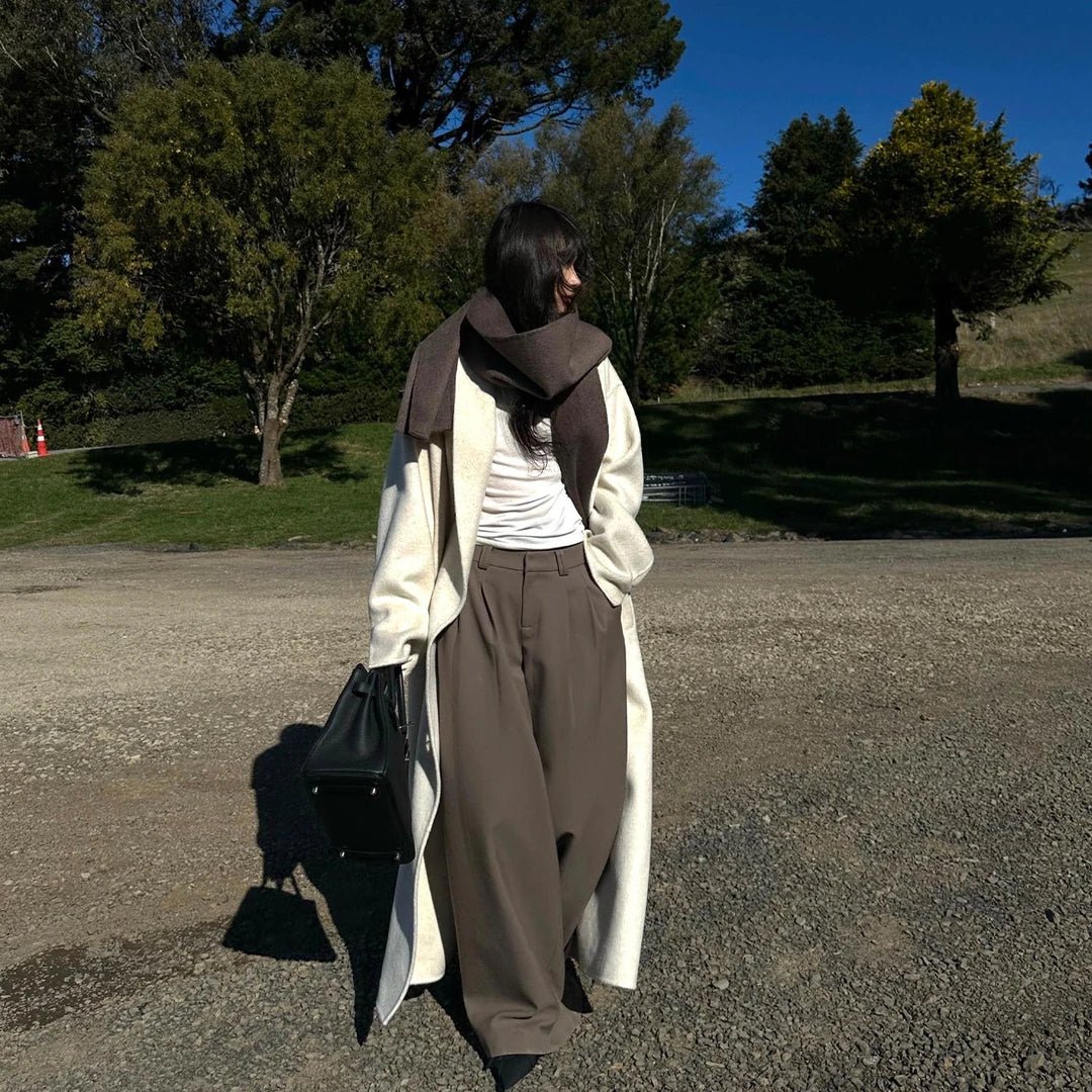 Wide Leg Casual Peplum Loose Suit Pants - Image 3